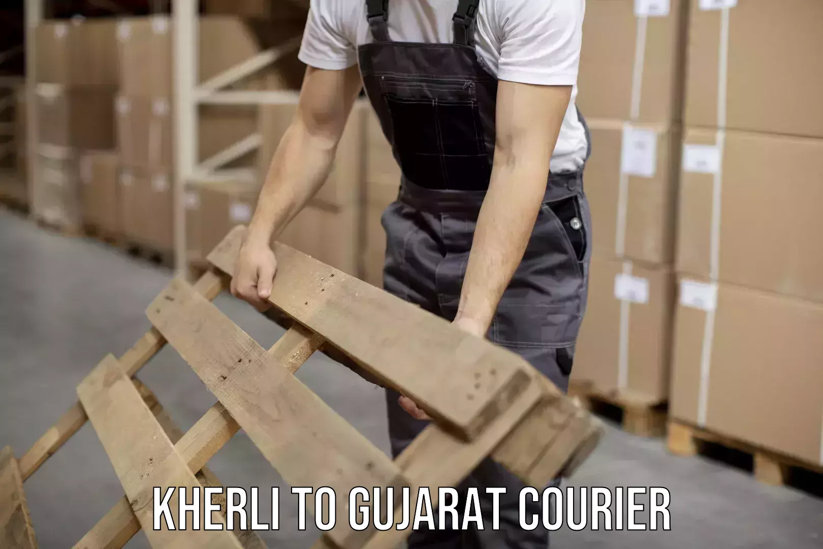 Regular parcel service Kherli to Gujarat