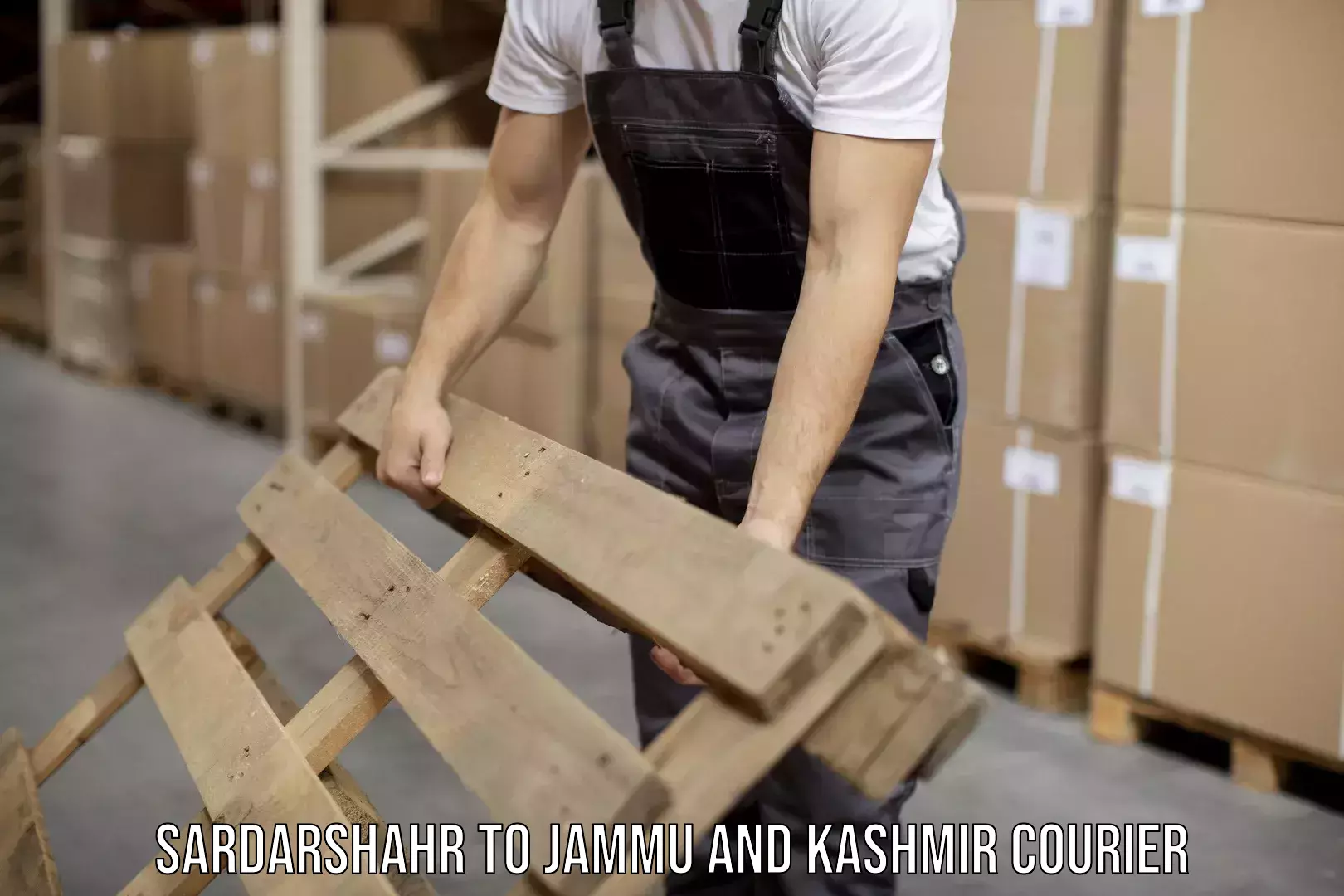 Effective logistics strategies Sardarshahr to Jammu and Kashmir