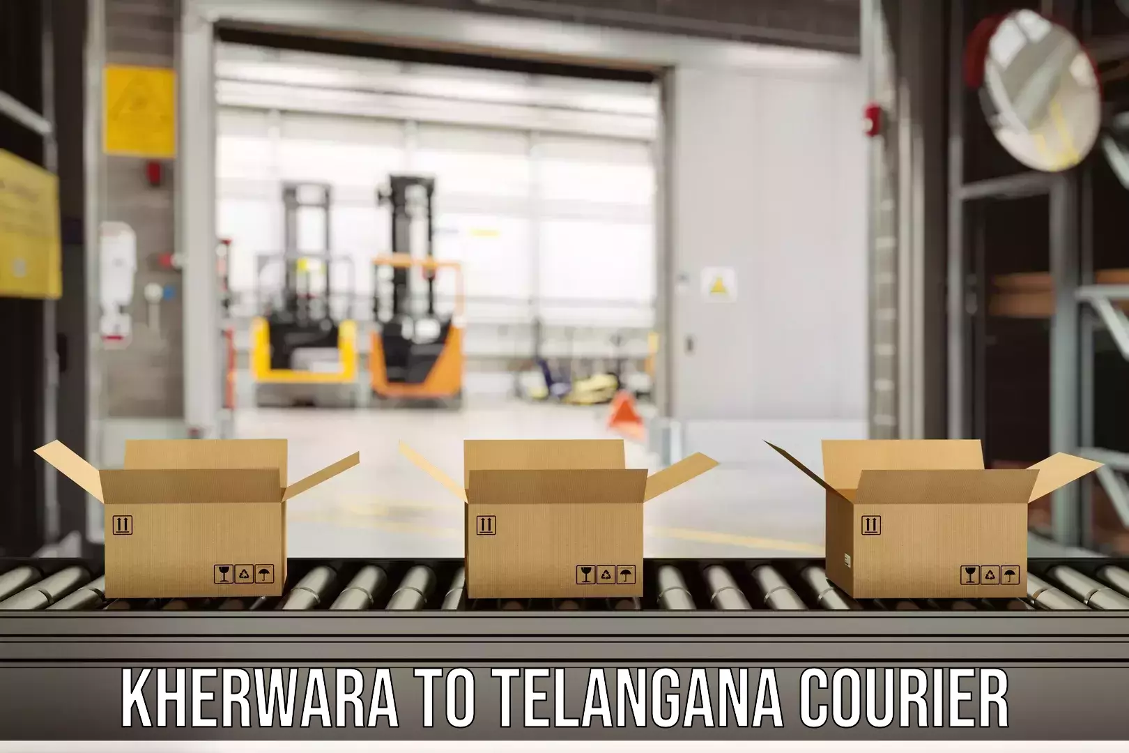 Efficient parcel delivery Kherwara to Warangal