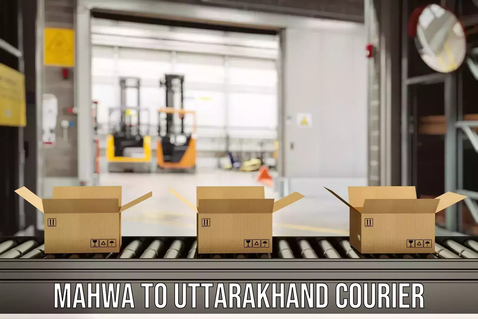 High-priority parcel service in Mahwa to Haldwani