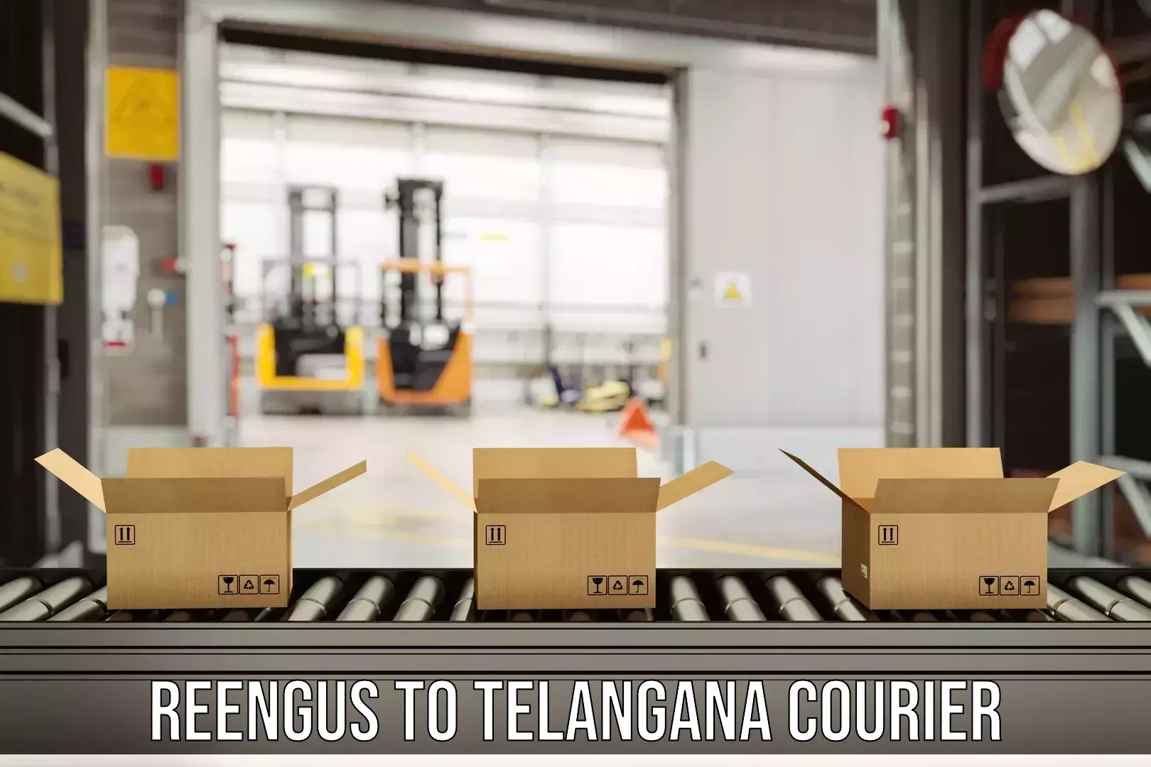 Courier service comparison Reengus to Telangana