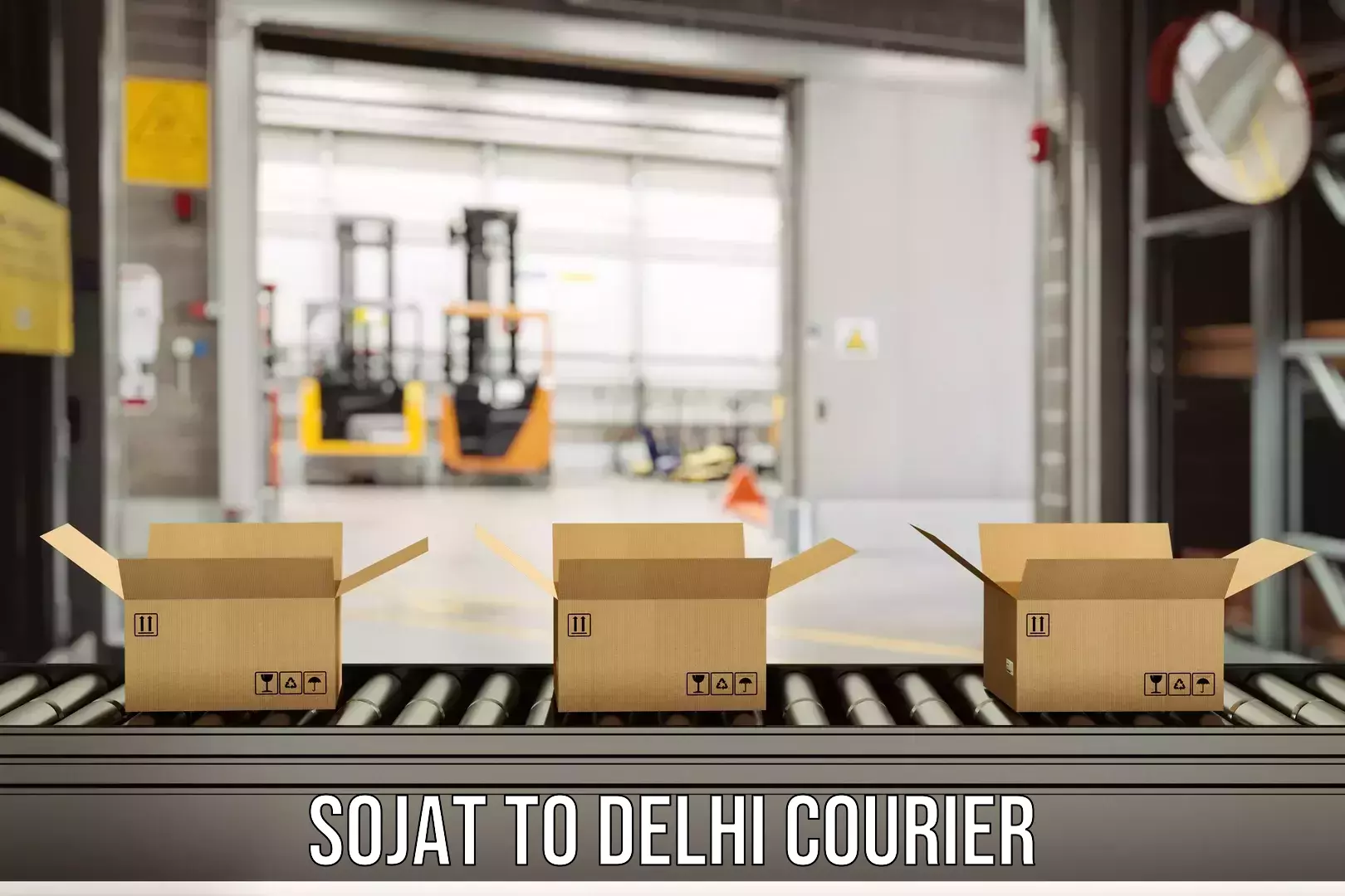 Courier service comparison Sojat to Indraprastha