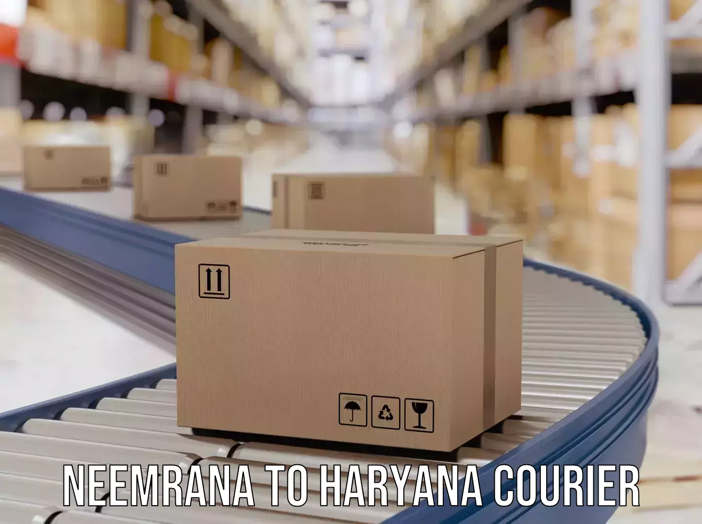 Courier service partnerships Neemrana to Haryana