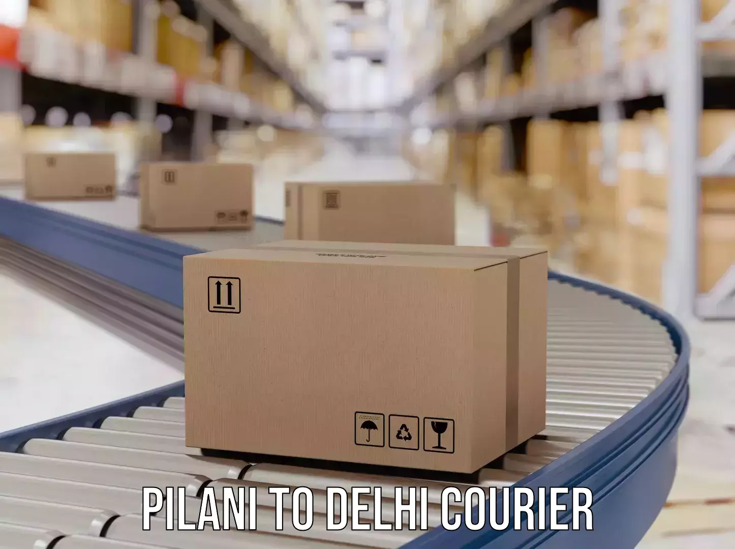 On-time shipping guarantee Pilani to Ramesh Nagar