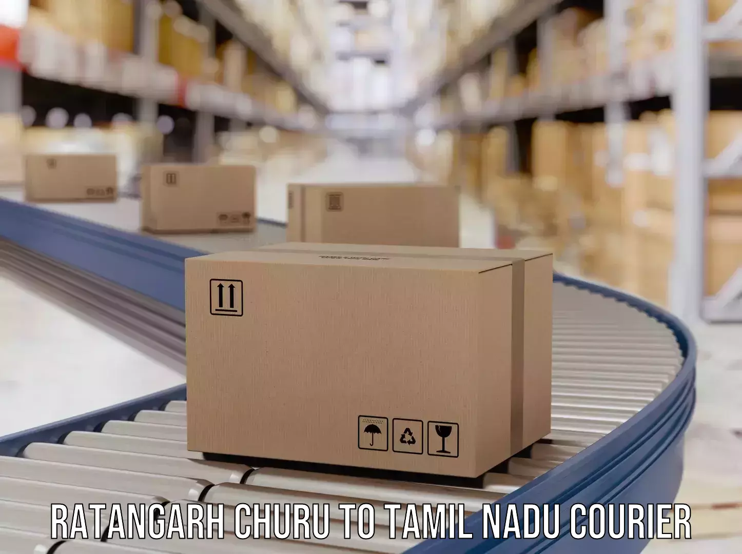 Custom courier packaging in Ratangarh Churu to Denkanikottai