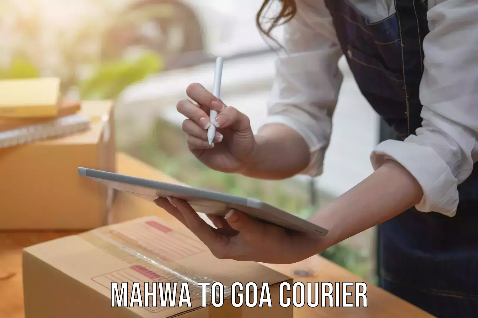 High-speed parcel service Mahwa to NIT Goa