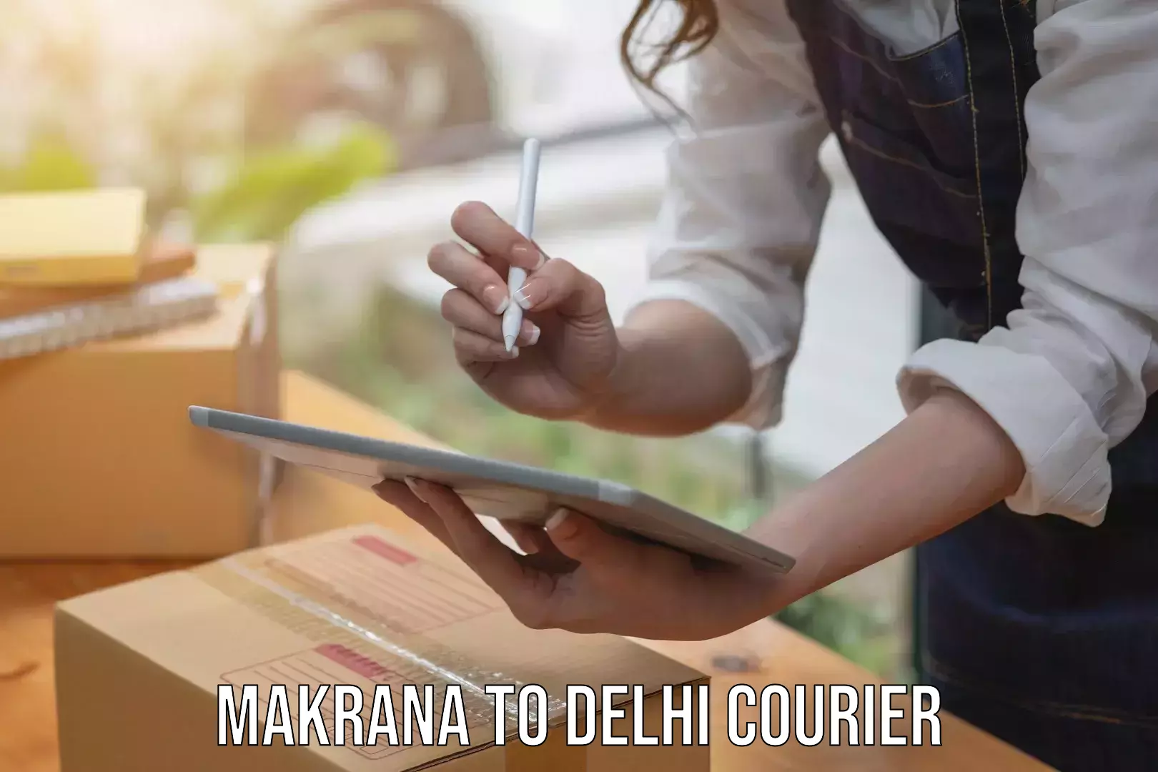 Courier service partnerships Makrana to Delhi