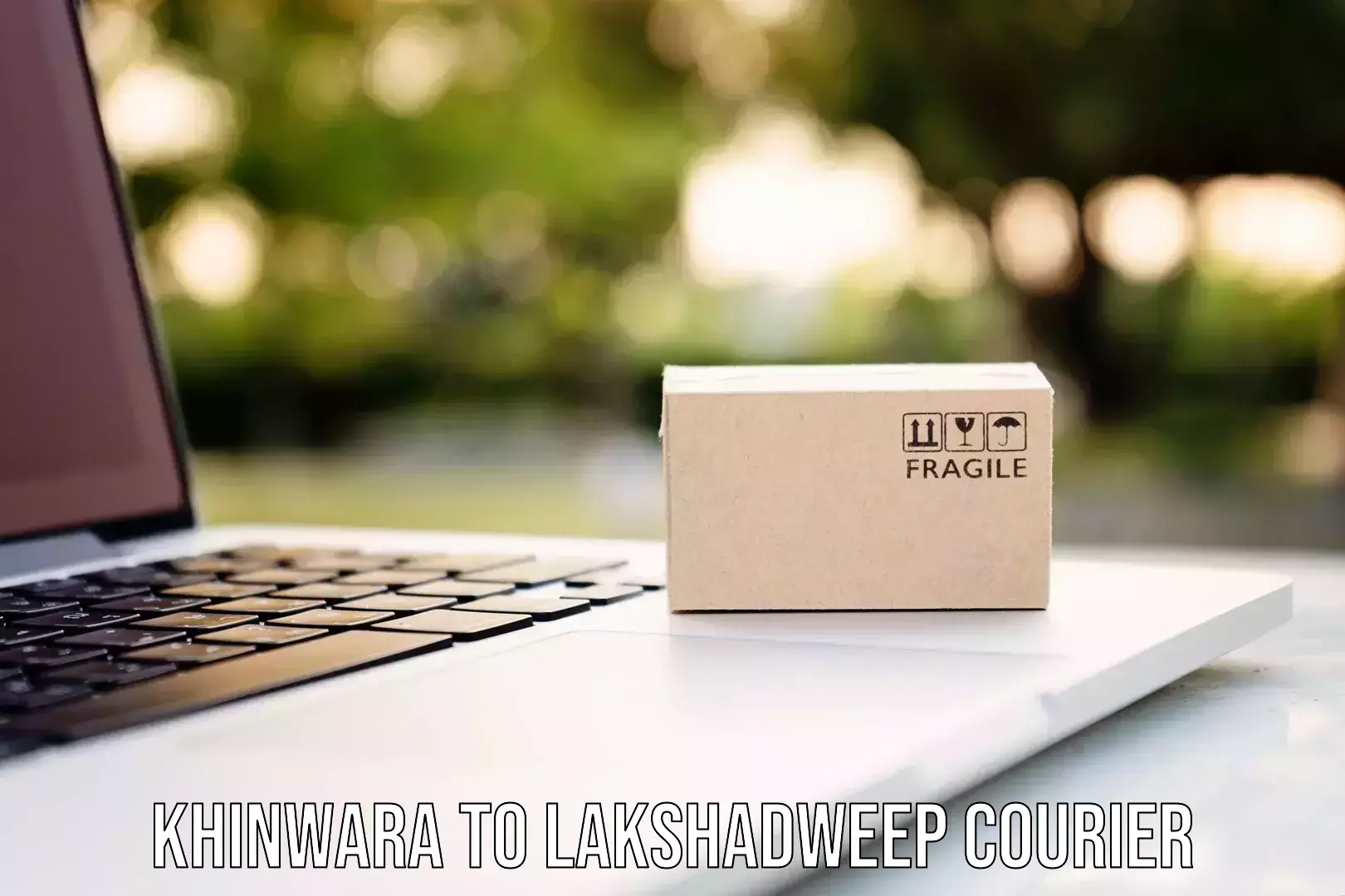 Courier services Khinwara to Lakshadweep