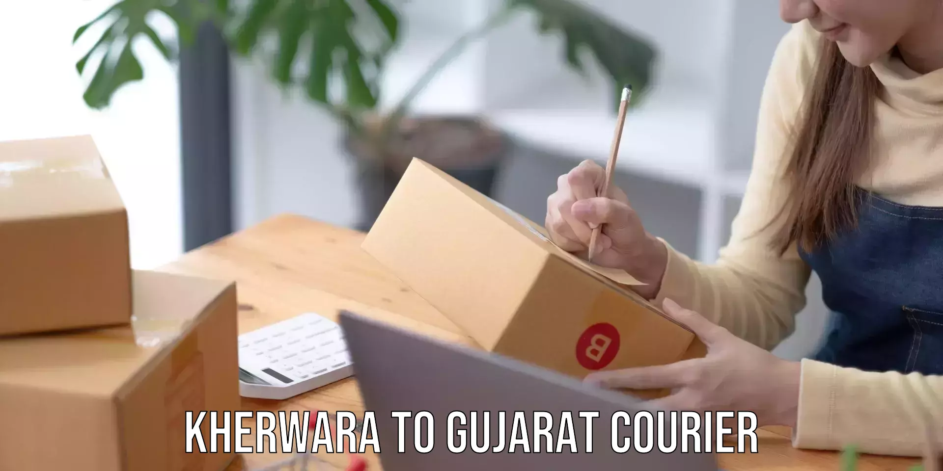 Customer-oriented courier services Kherwara to Gujarat
