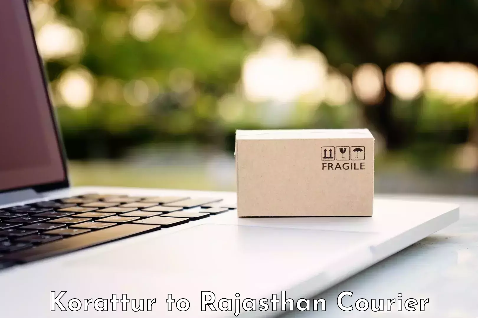 Quality furniture shipping Korattur to Rajgarh Rajasthan