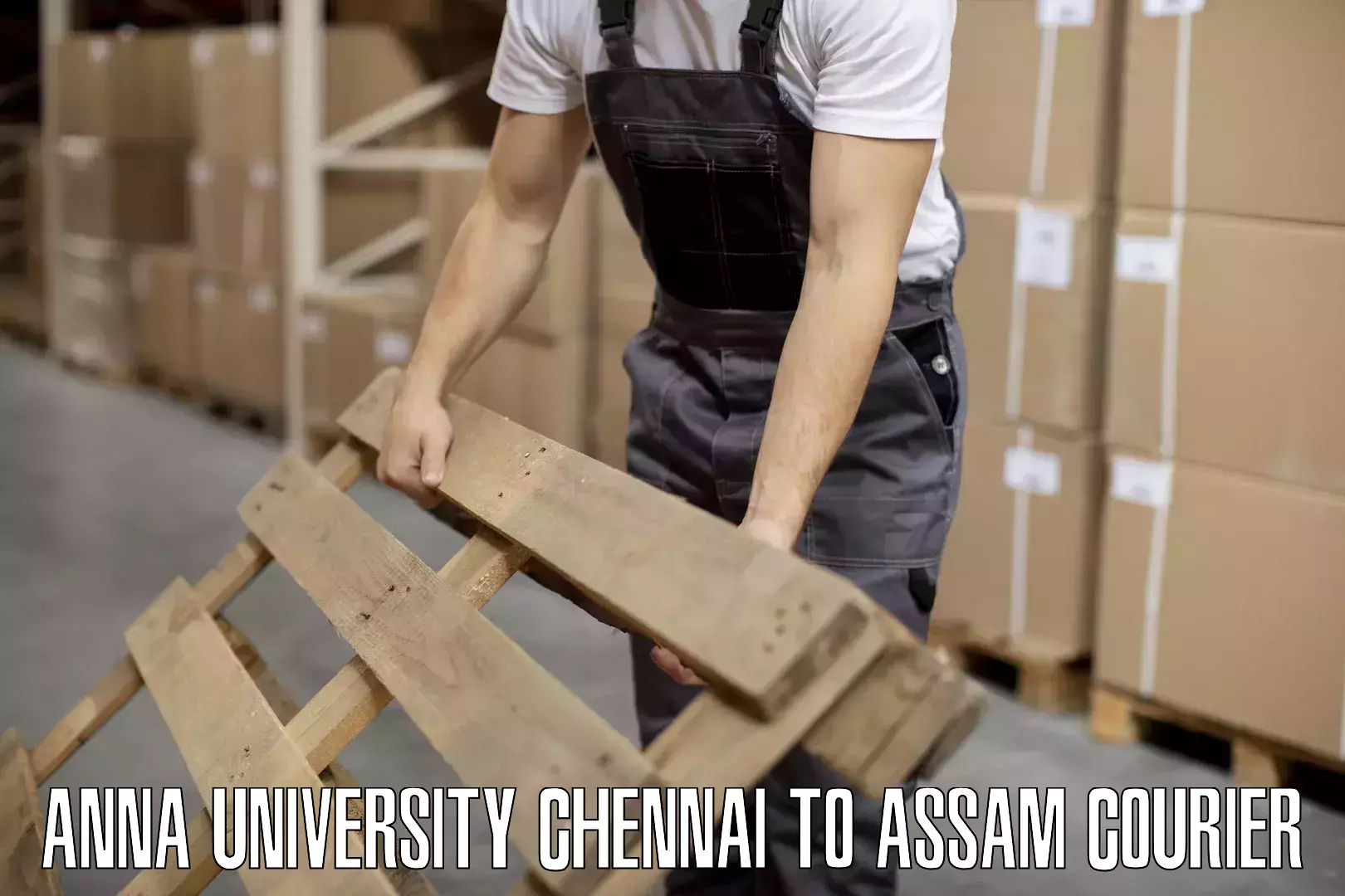 Budget-friendly baggage courier Anna University Chennai to Assam