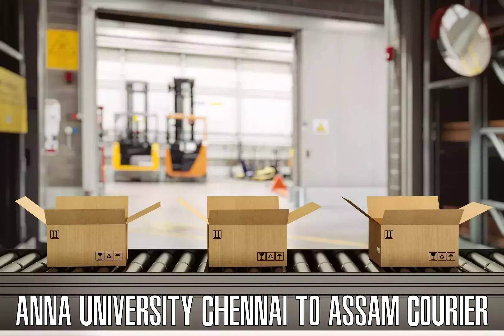 Baggage shipping logistics in Anna University Chennai to Sarthebari
