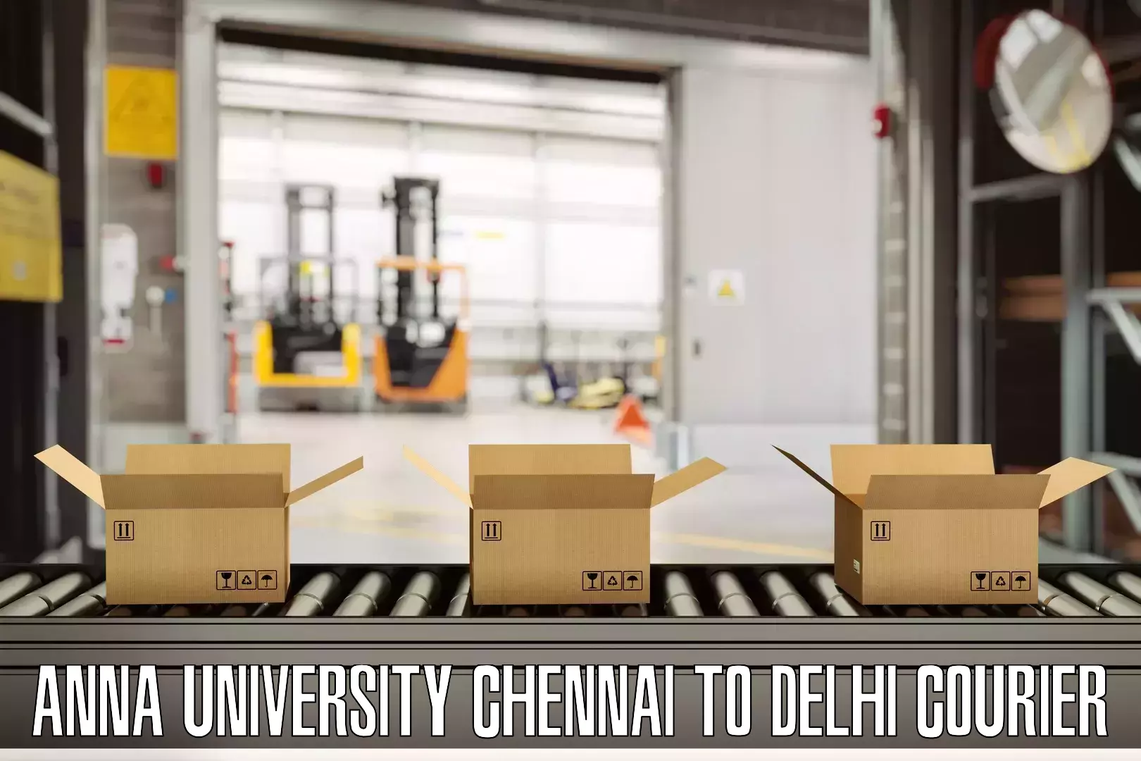 Advanced baggage shipping Anna University Chennai to Delhi Technological University DTU