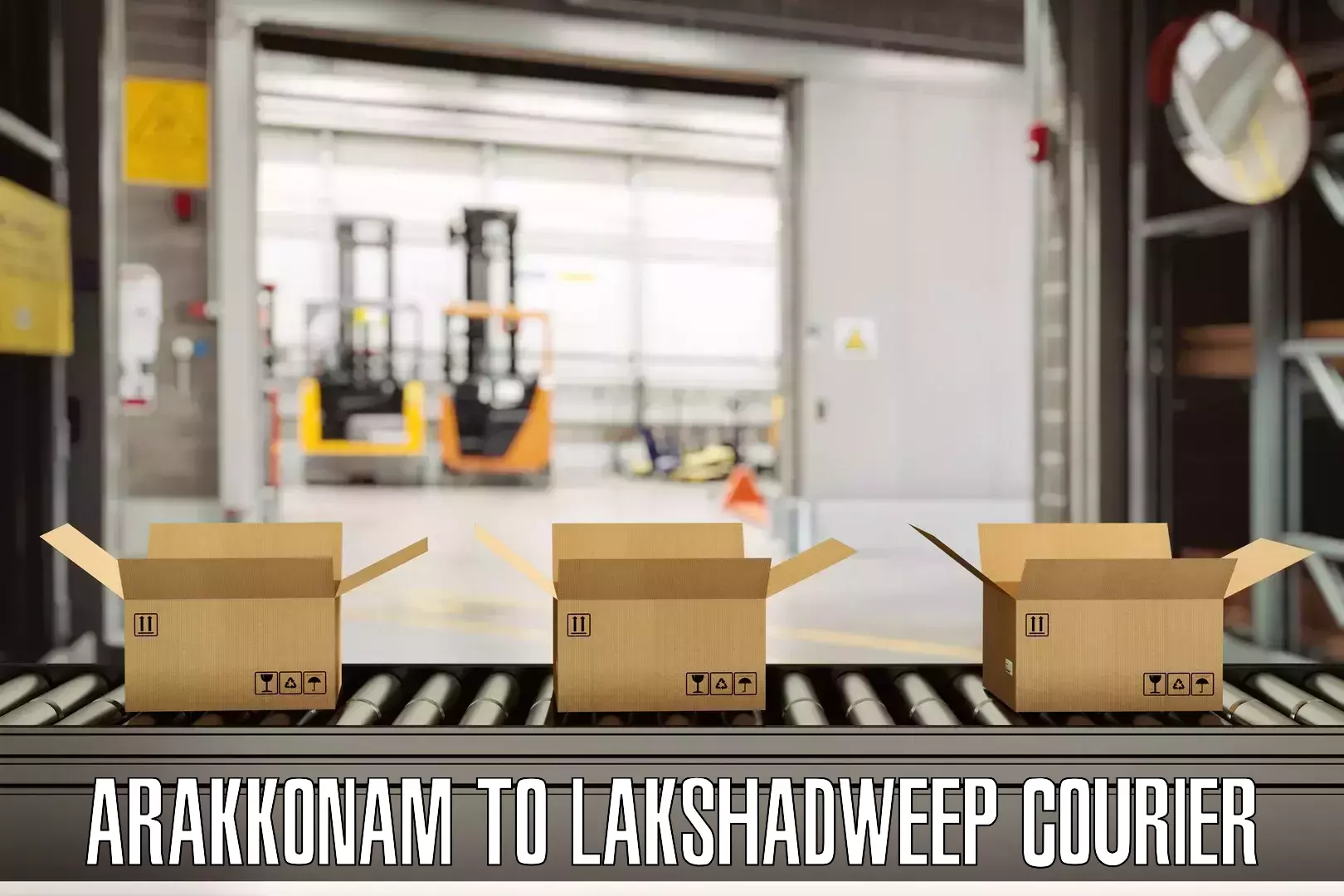 Luggage delivery providers Arakkonam to Lakshadweep