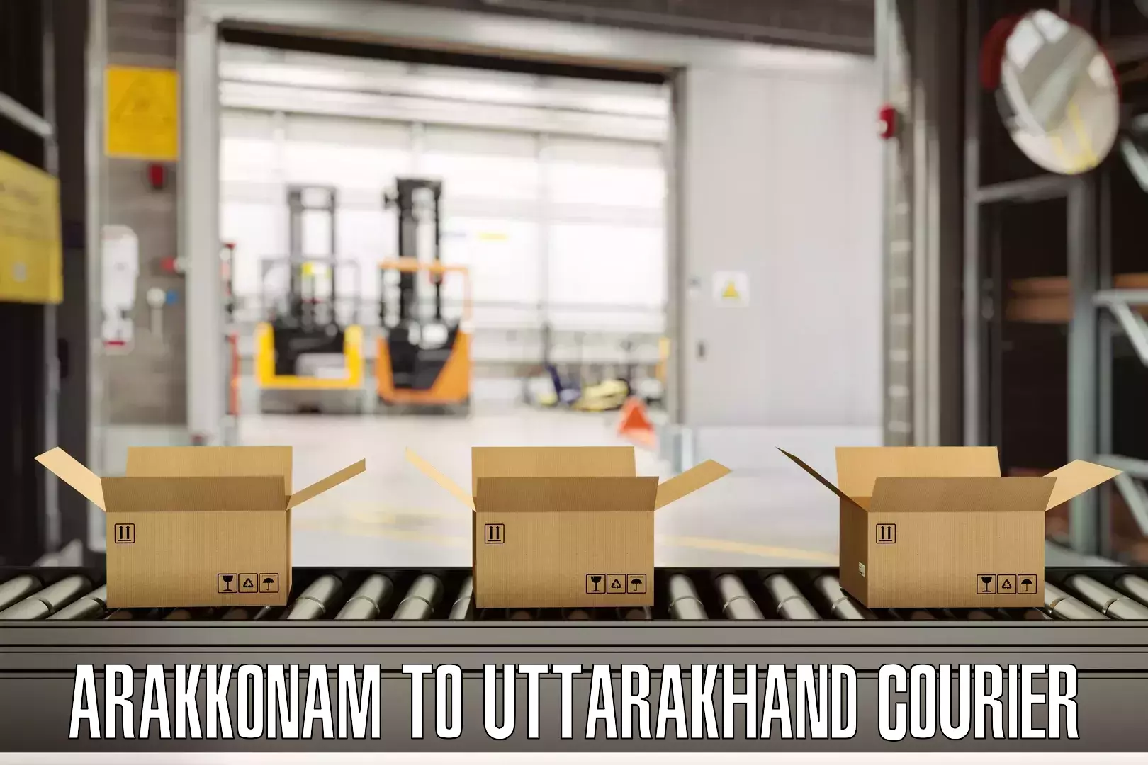 Nationwide luggage courier Arakkonam to IIT Roorkee