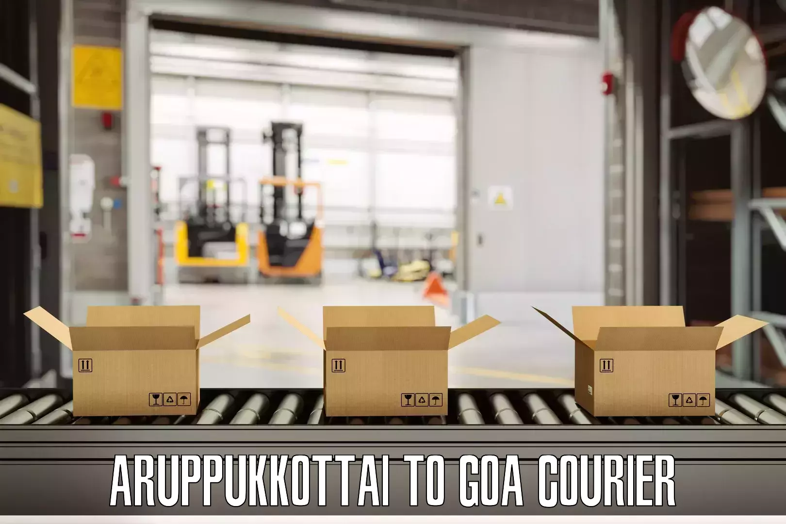 Luggage shipping rates in Aruppukkottai to Bicholim