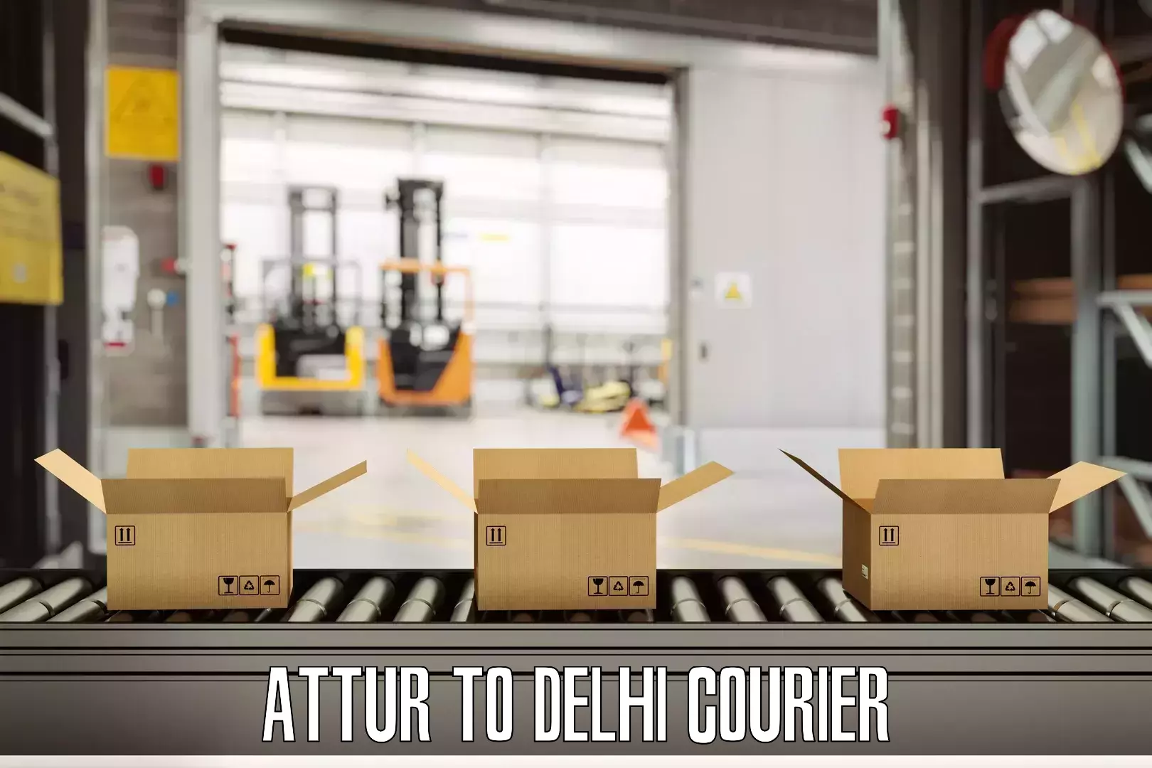 Baggage delivery estimate Attur to University of Delhi
