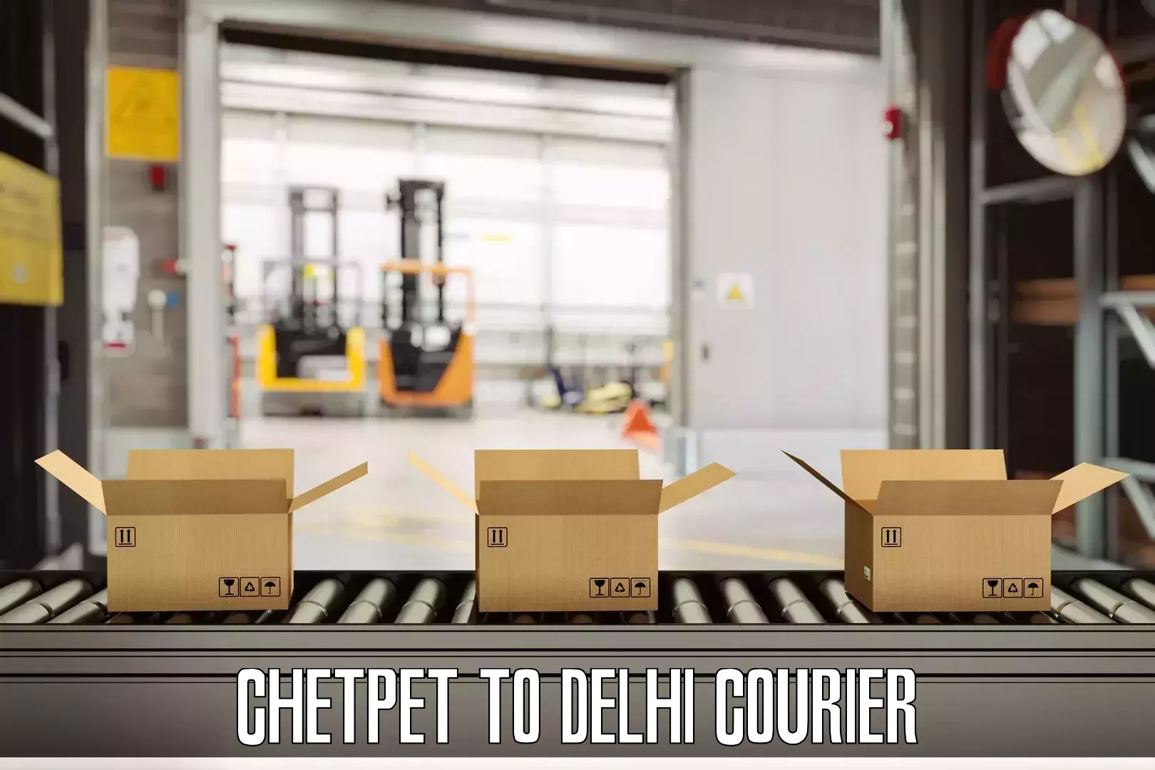 Baggage delivery scheduling Chetpet to University of Delhi