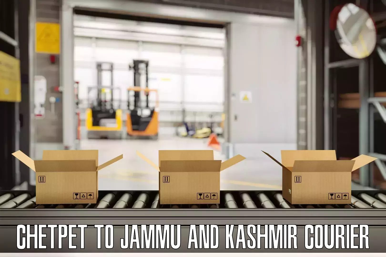 Luggage shipping strategy Chetpet to IIT Jammu