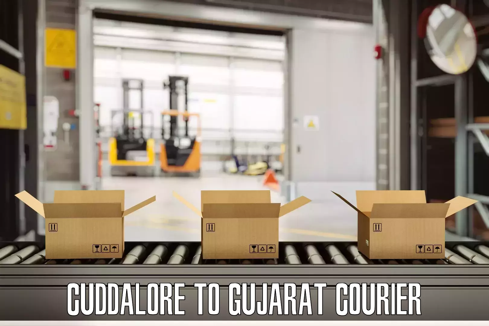 Online luggage shipping booking Cuddalore to Udhana