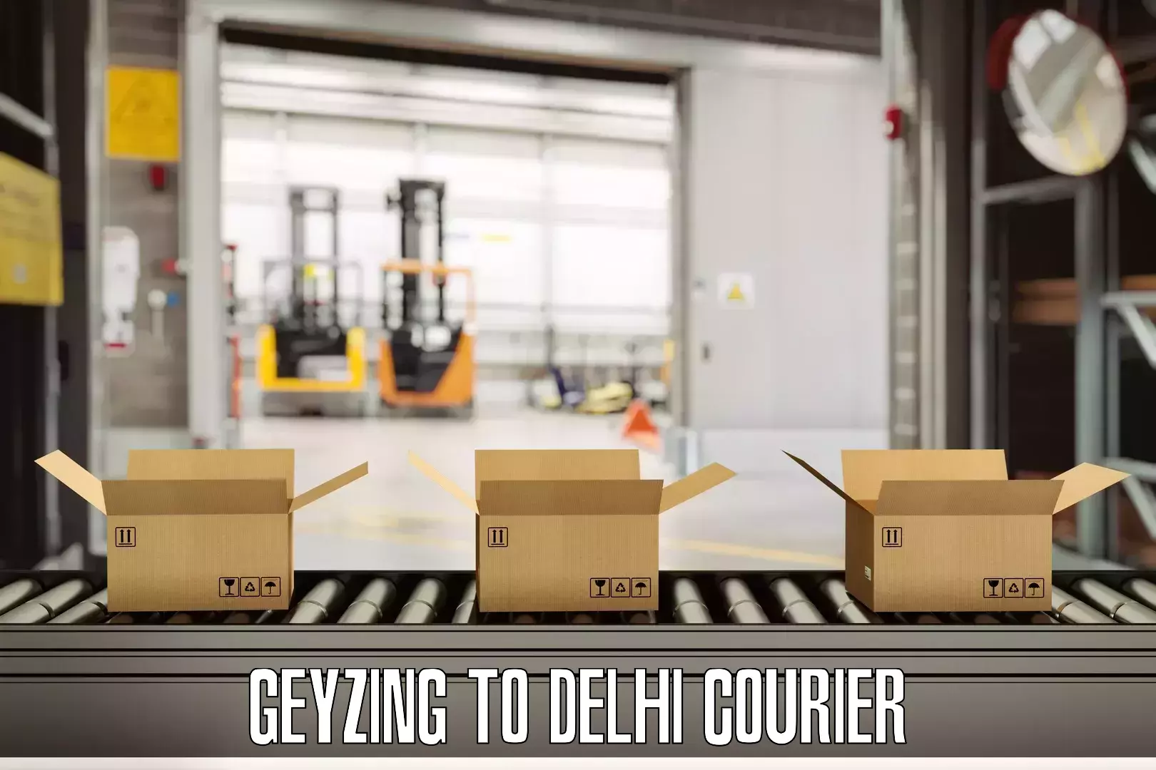 Baggage courier optimization Geyzing to Jamia Hamdard New Delhi