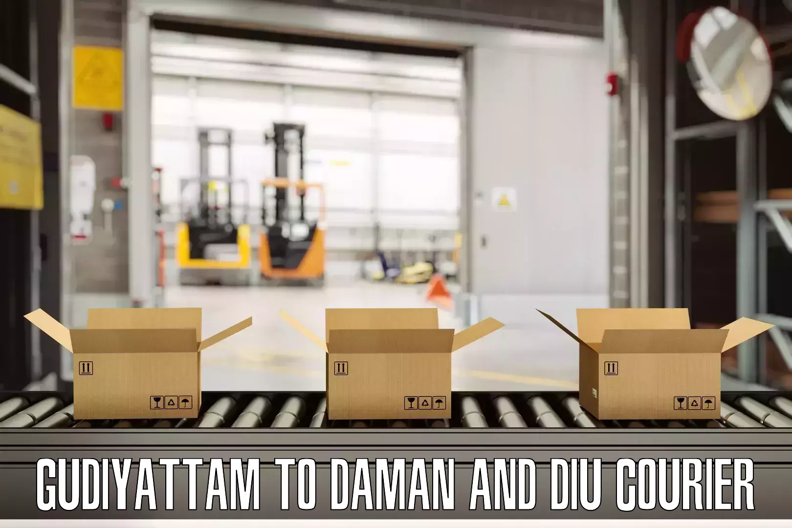 Digital baggage courier Gudiyattam to Daman and Diu