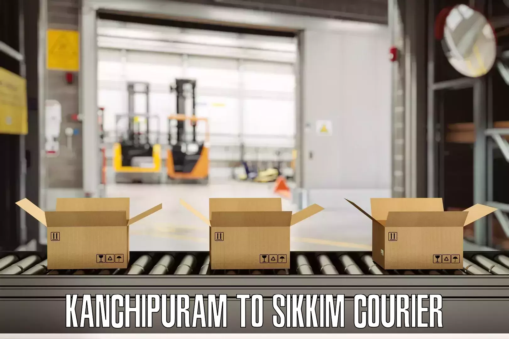 Baggage delivery scheduling Kanchipuram to NIT Sikkim
