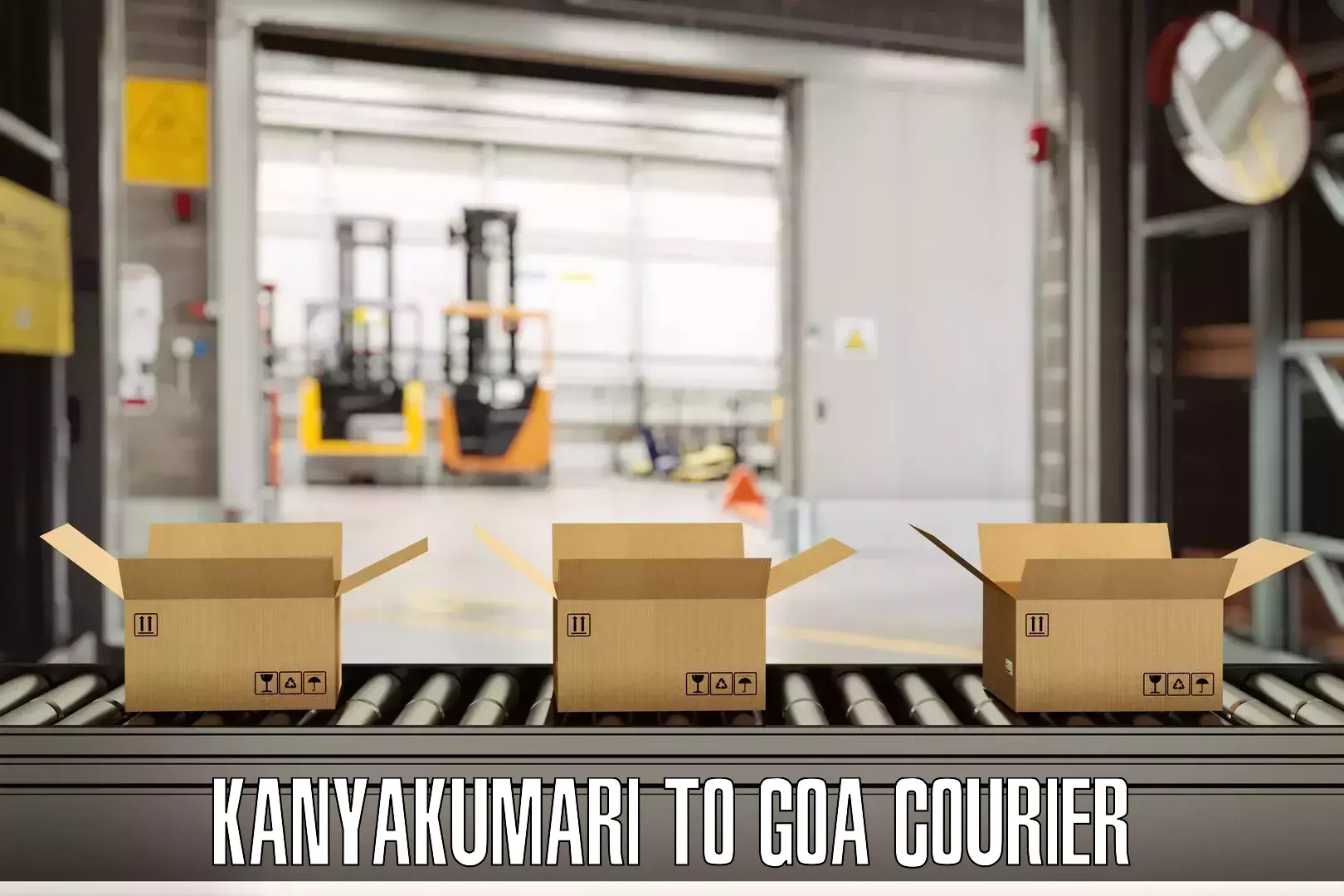 Baggage transport scheduler Kanyakumari to Goa