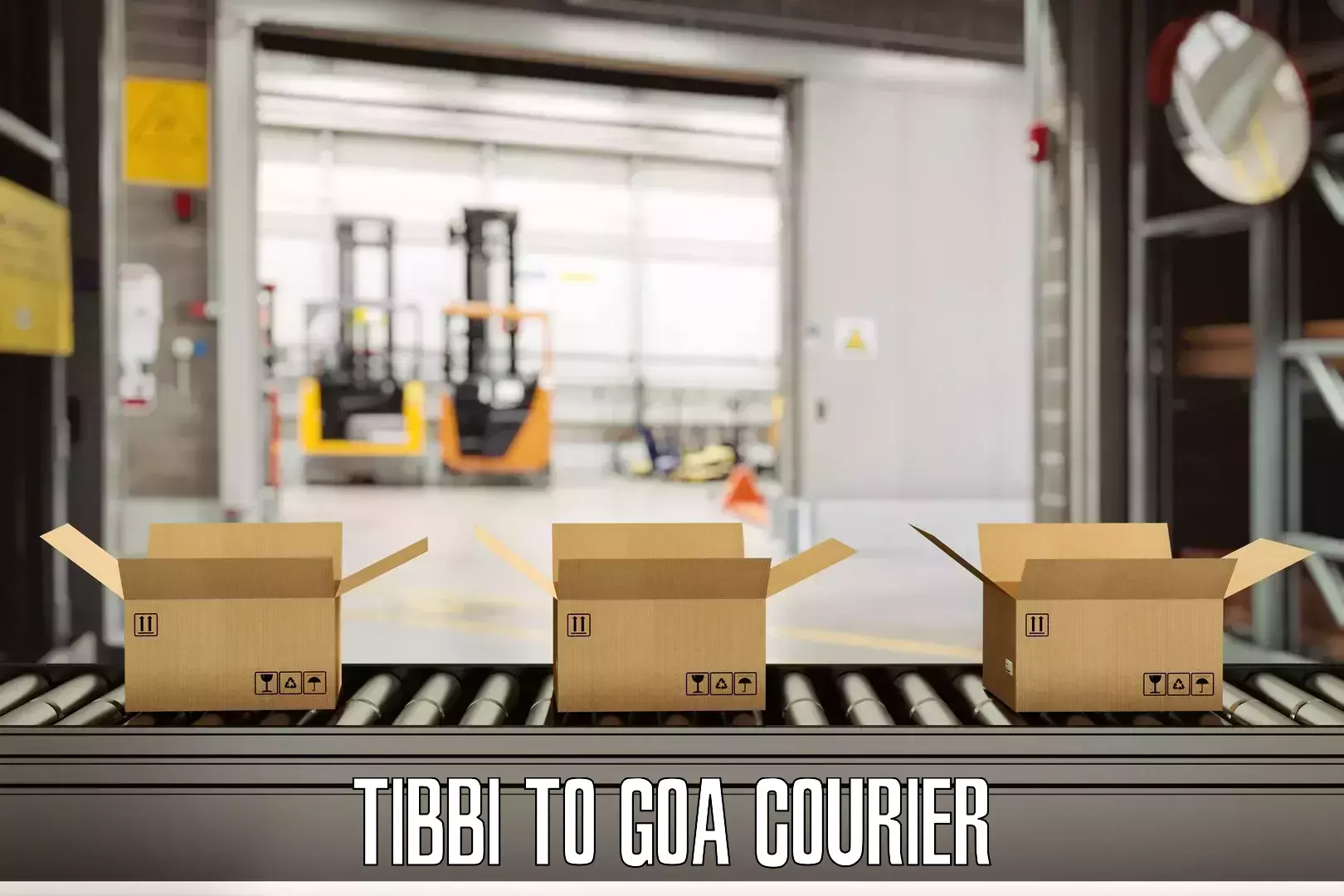 Short distance baggage courier Tibbi to Goa
