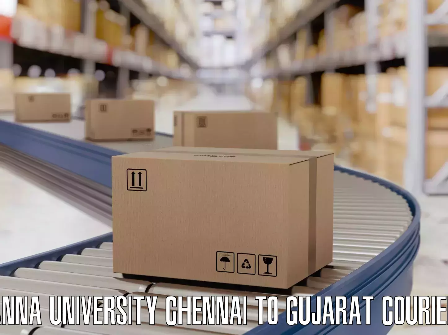 Reliable luggage courier in Anna University Chennai to Chhota Udaipur