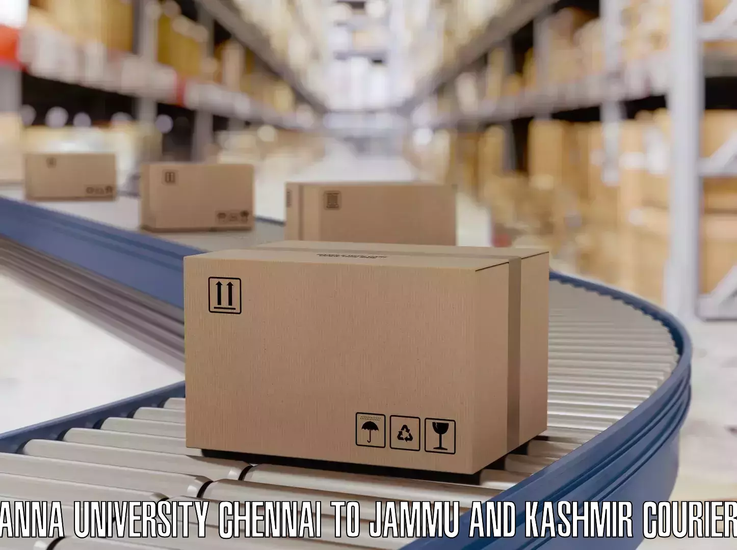 Luggage transport company Anna University Chennai to Jammu and Kashmir