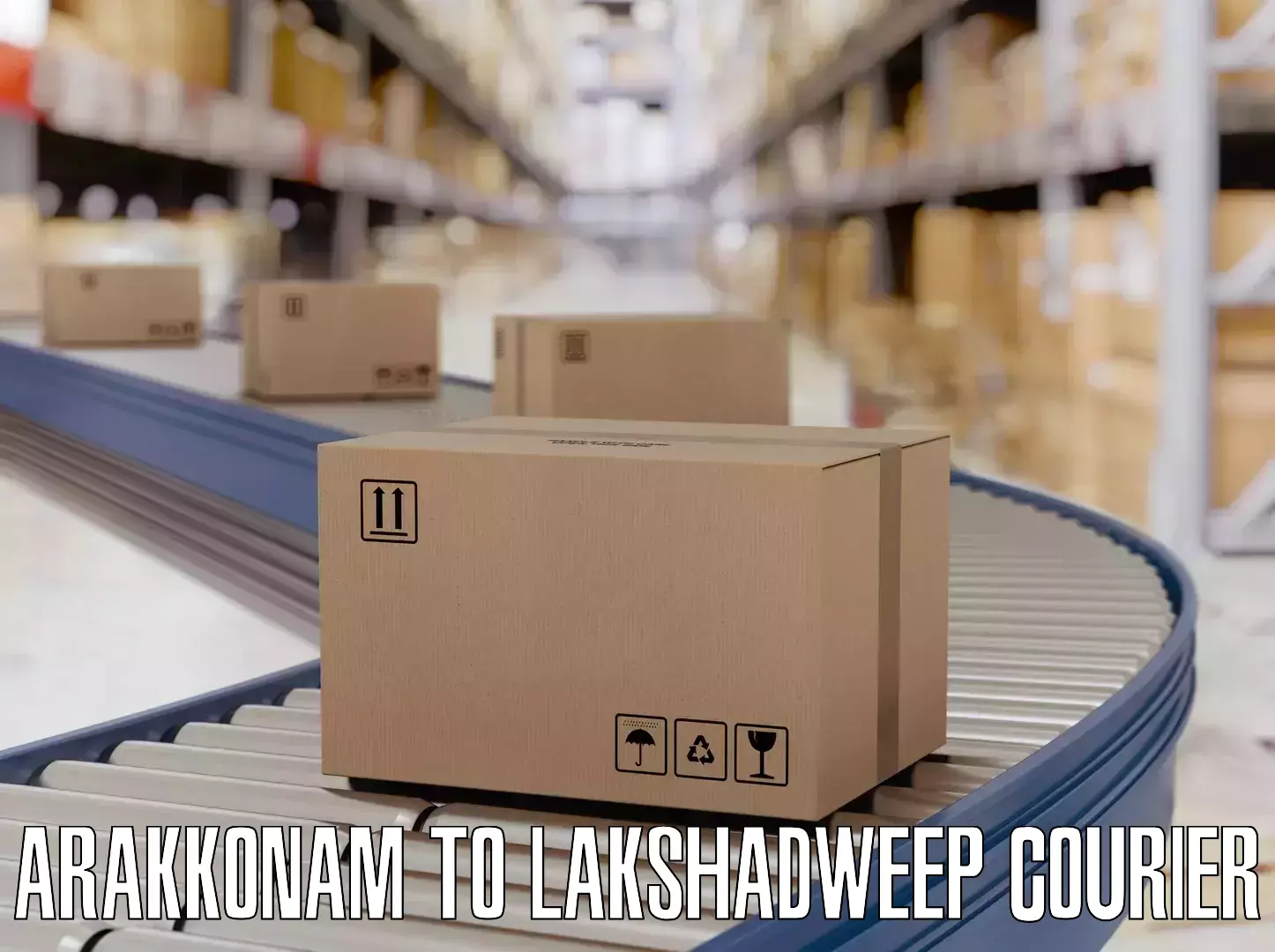 Luggage shipping efficiency in Arakkonam to Lakshadweep