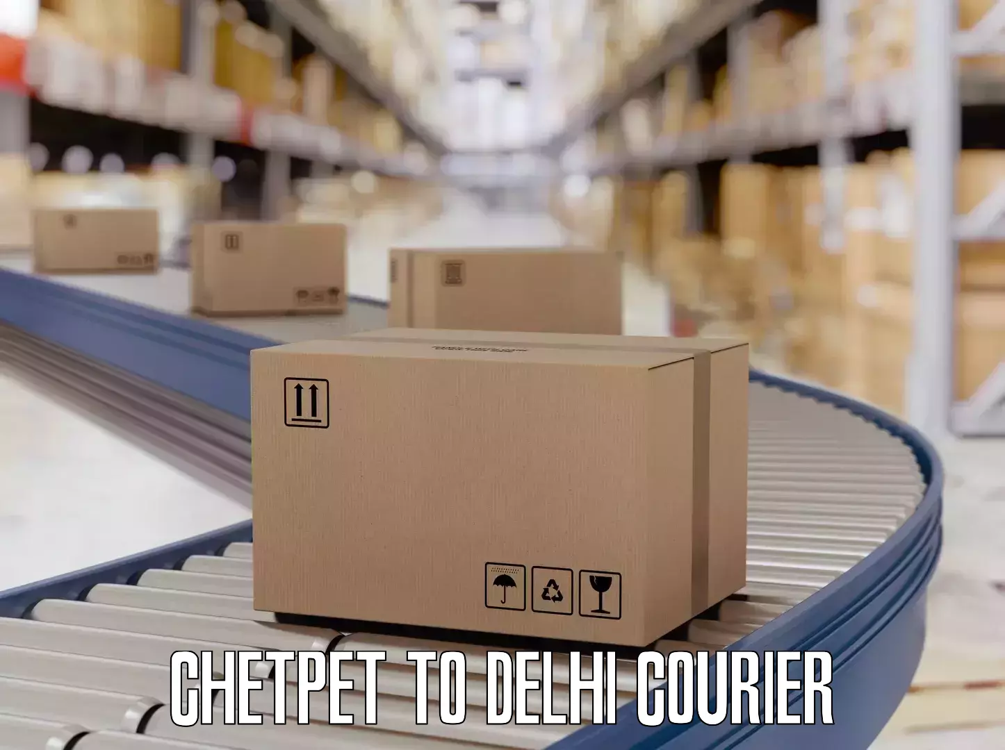 Hassle-free luggage shipping Chetpet to Delhi Technological University DTU