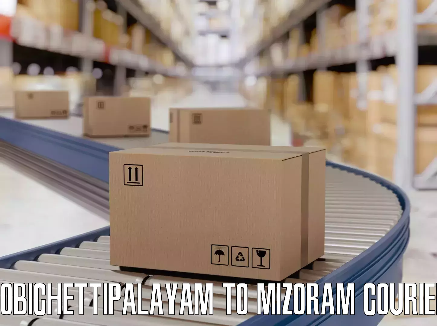Luggage shipping estimate Gobichettipalayam to Mizoram University Aizawl