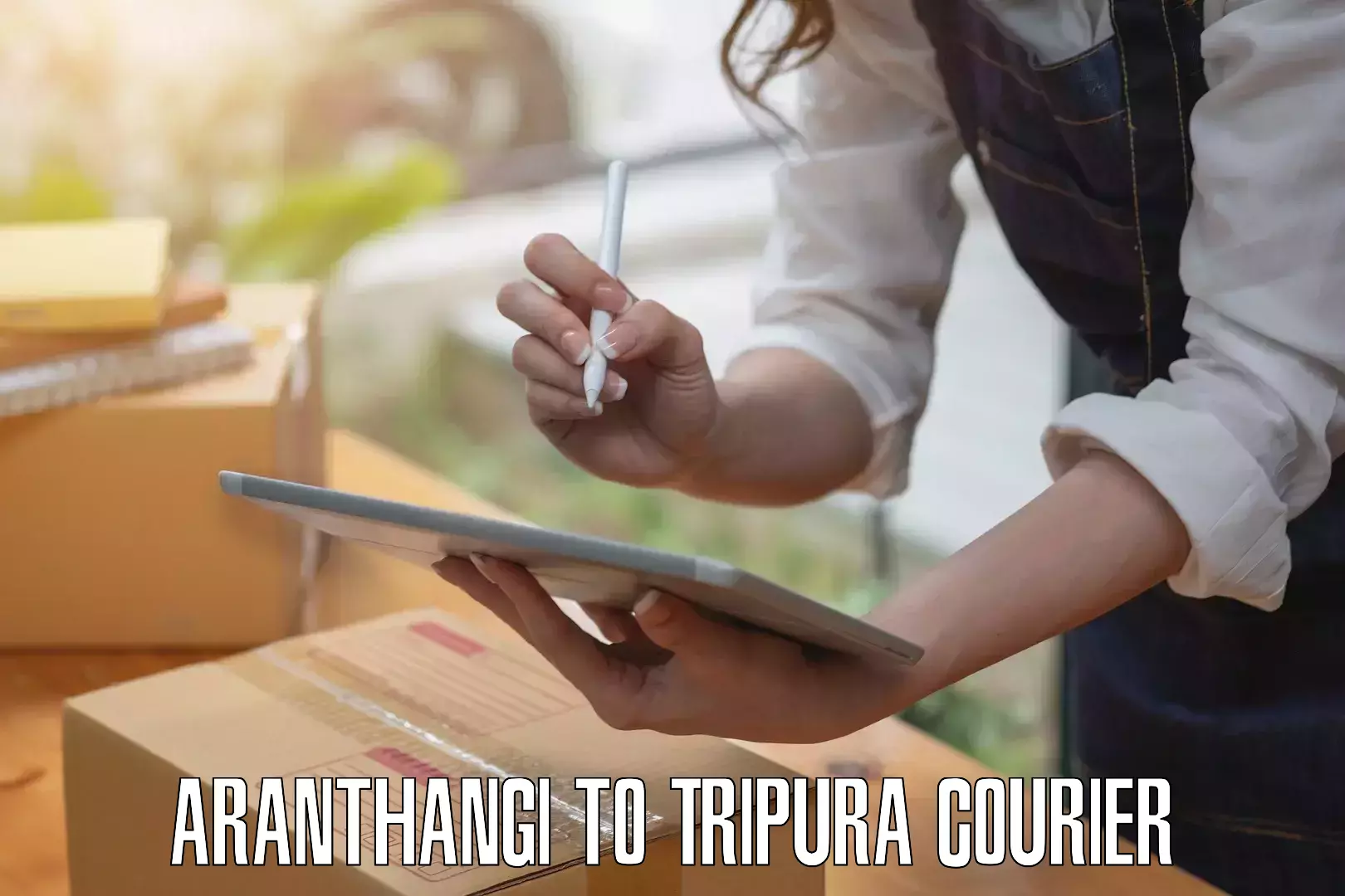 Baggage courier rates calculator Aranthangi to West Tripura