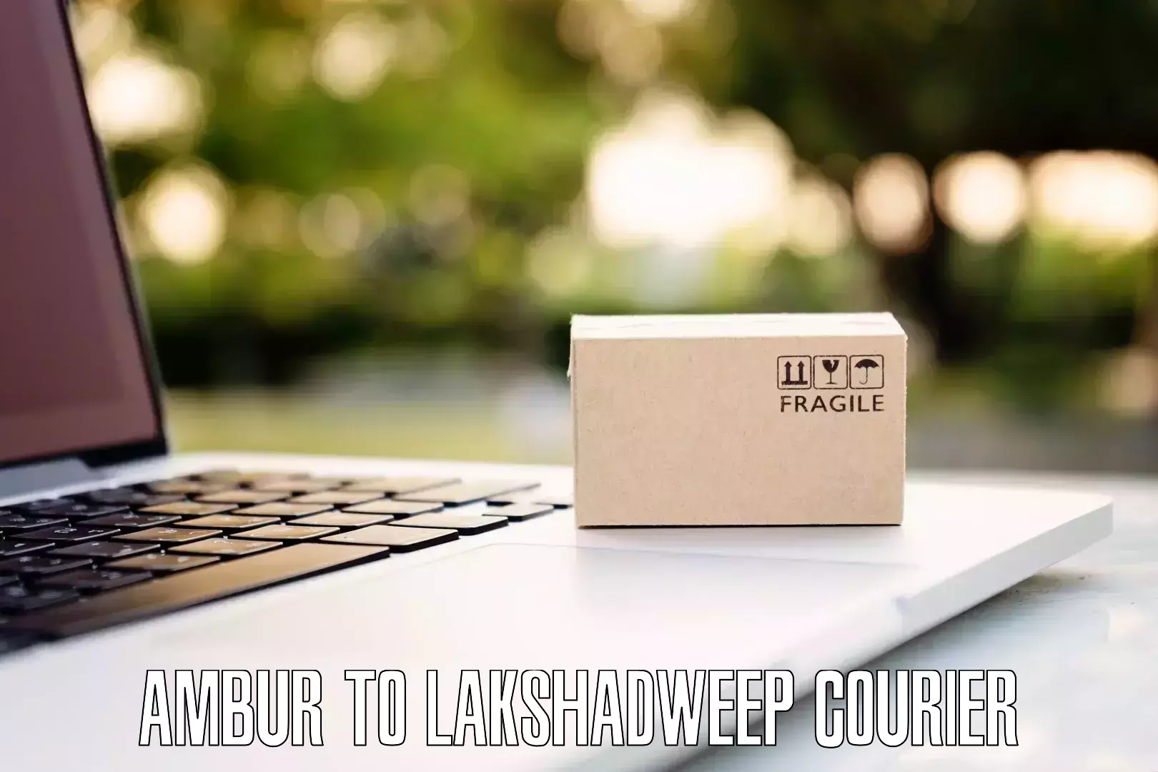 Luggage transport tips Ambur to Lakshadweep