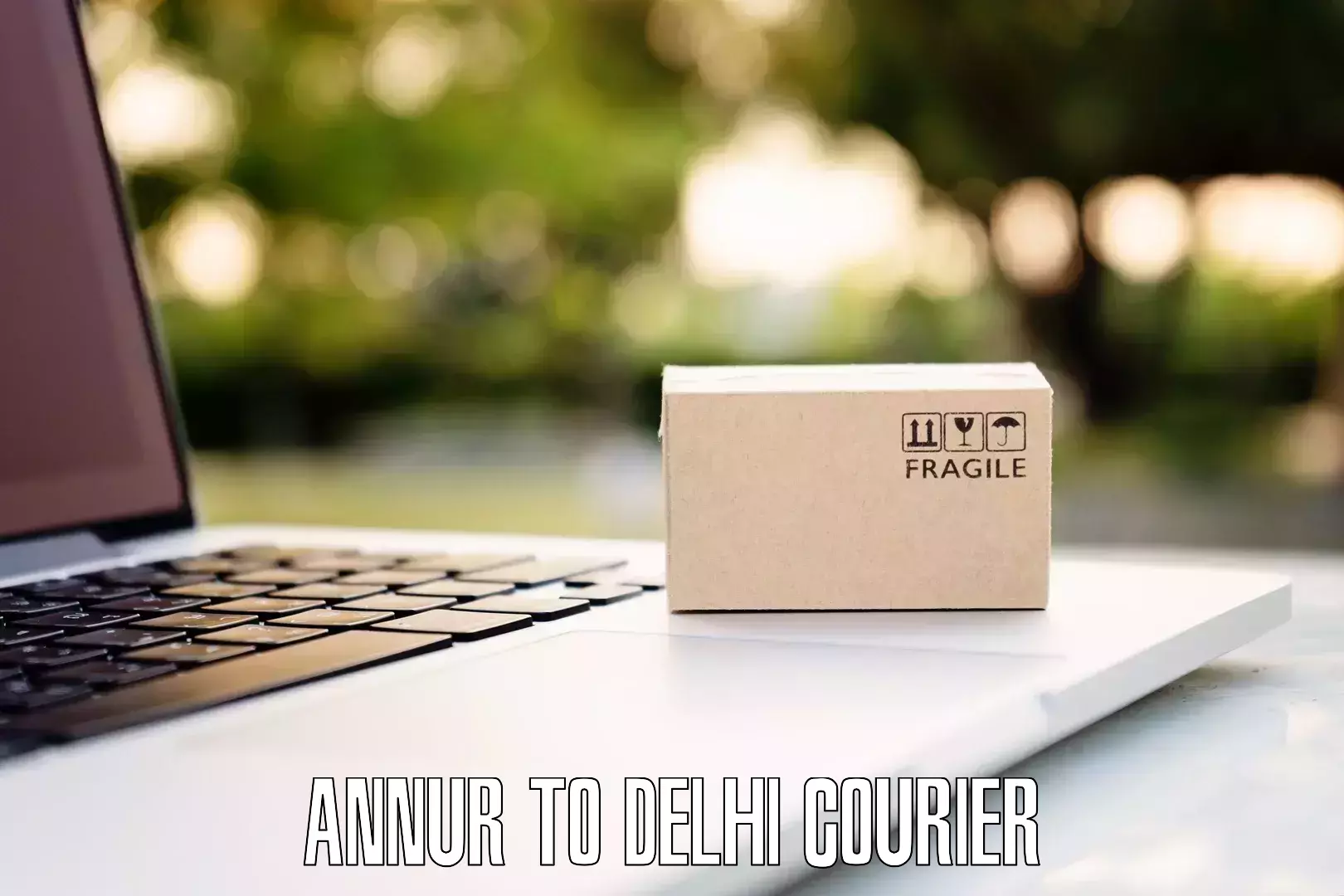 Doorstep luggage collection Annur to University of Delhi