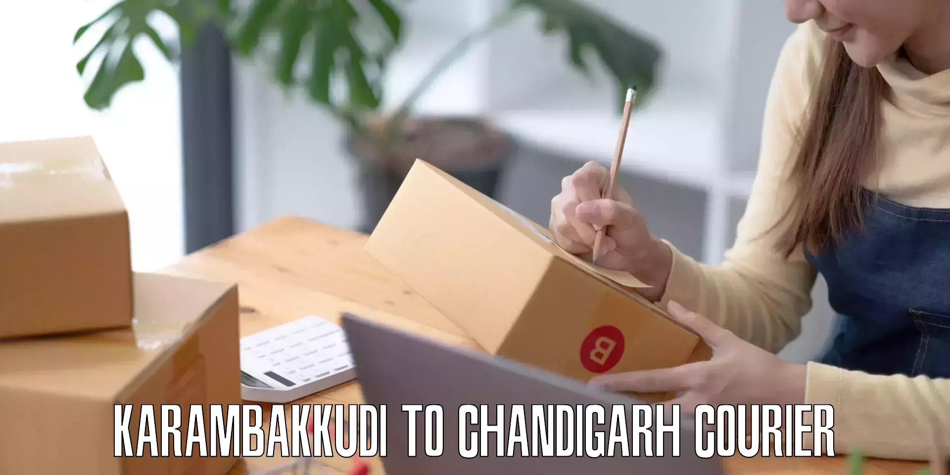 Baggage courier calculator Karambakkudi to Chandigarh