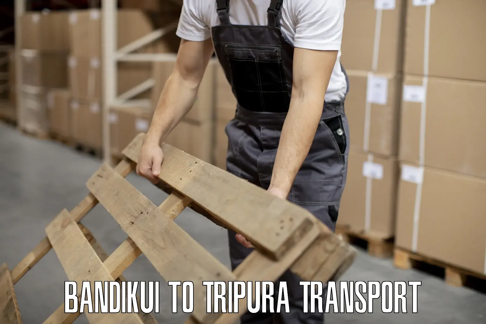 Transport bike from one state to another Bandikui to Tripura