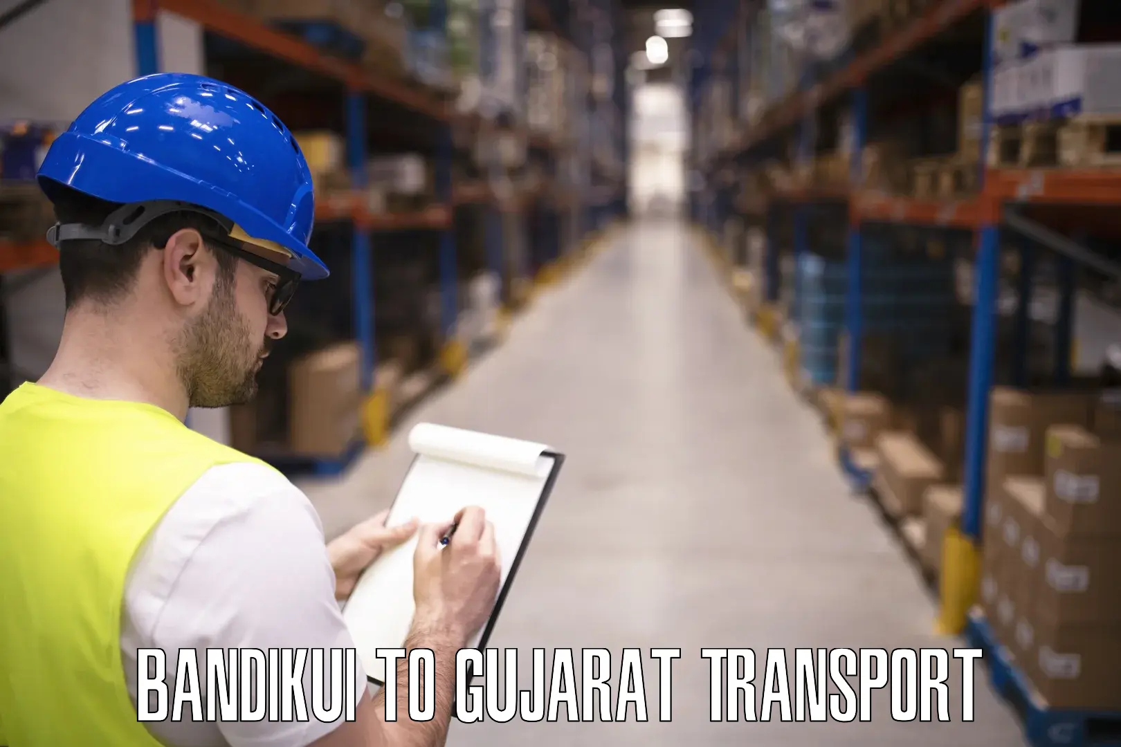 Goods delivery service Bandikui to Gandhinagar
