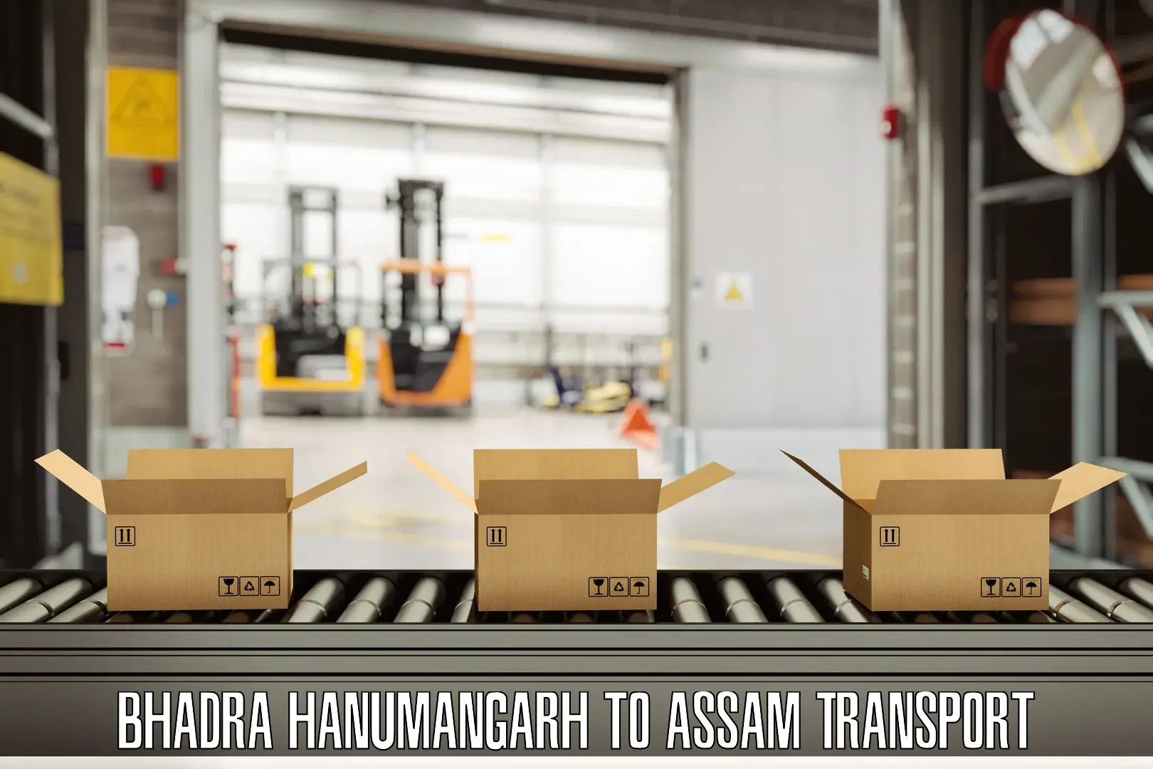 Online transport booking Bhadra Hanumangarh to Bokajan