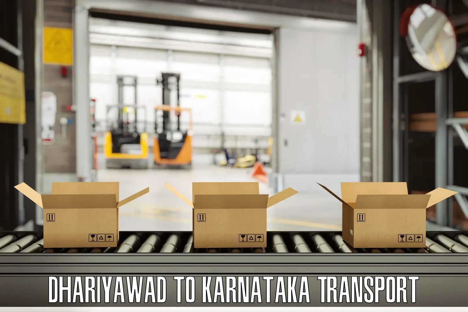 Cargo train transport services Dhariyawad to Kanjarakatte
