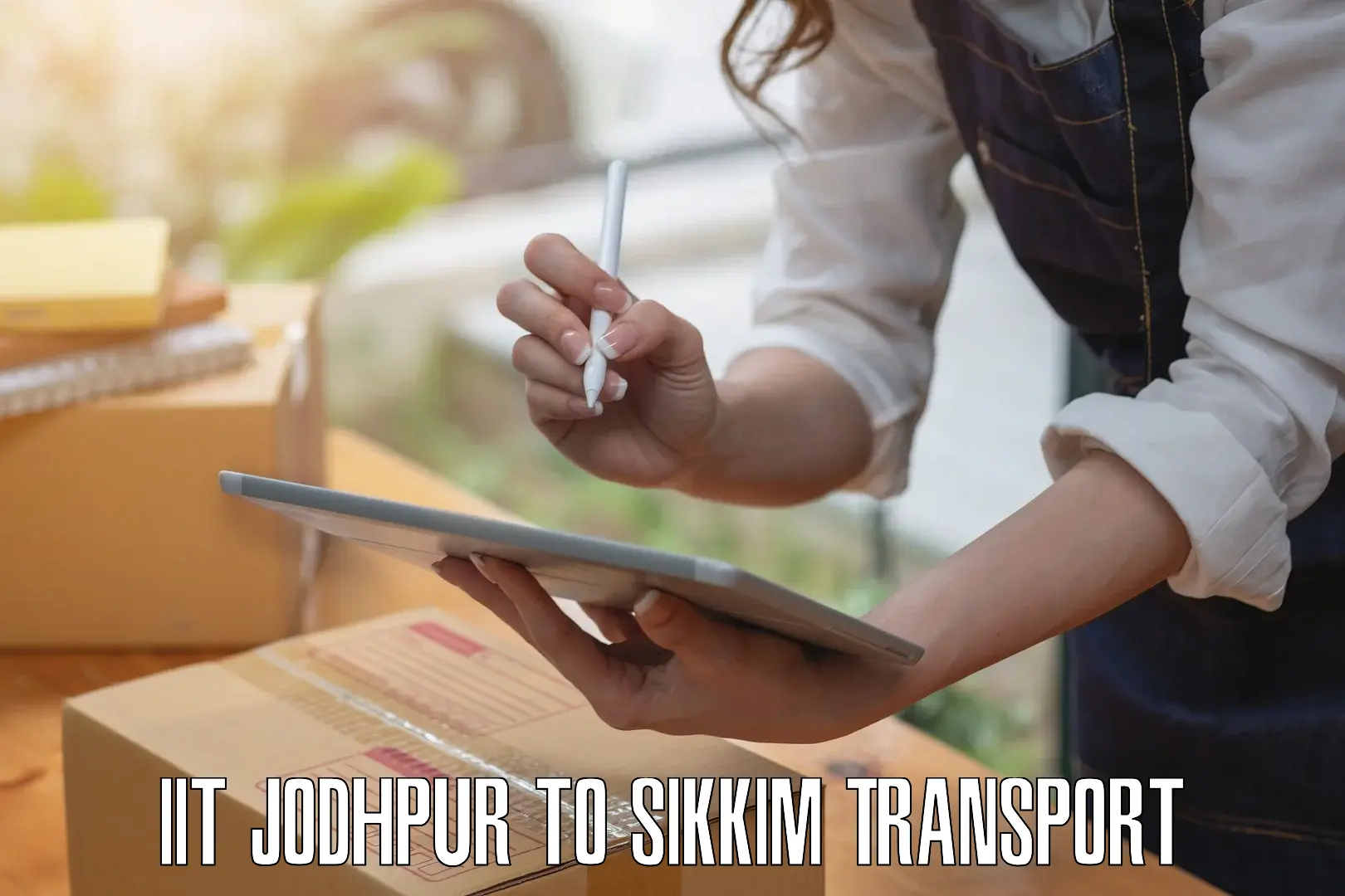 Pick up transport service IIT Jodhpur to East Sikkim